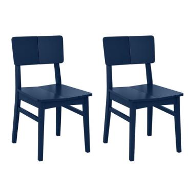 Imagem de Conjunto com 2 Cadeiras Duo Azul Marinho