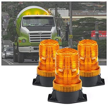 Imagem de Xprite Farol de empilhadeira âmbar de 30 LEDs estroboscópica luz de aviso de segurança para cortador de 10-110V, ATV, caminhões, trator, carrinhos de golfe, UTV, carros, ônibus-3 peças
