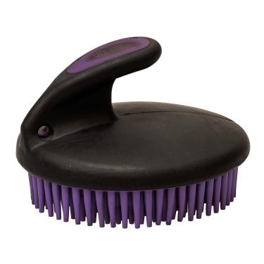 Imagem de Weaver Leather Palm-Held pente fino para cachos roxo/preto