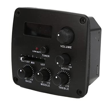 Imagem de Captador de afinador, captador de guitarra baixo ruído preto leve durável para guitarras