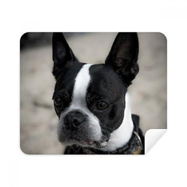 Imagem de Limpador de tela Bulldog Pet Animal Dark Picture Cleaner, 2 peças, tecido de camurça
