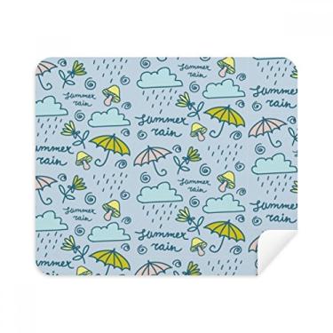 Imagem de Pano de limpeza de cogumelo nuvem guarda-chuva pano de limpeza de tela 2 peças tecido de camurça