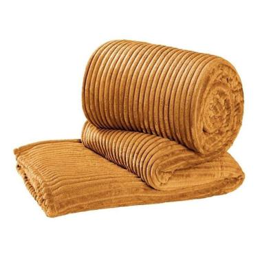 Imagem de Manta Cobertor Canelada Velvet Bariloche Queen Veludo Macio