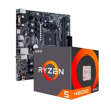 Imagem de Kit Upgrade Amd Ryzen 5 4500, Placa Mãe A320m Prime Asus, Neologic - Nli84049