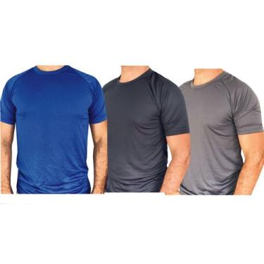 Imagem de Kit 3 Camisetas Dry Fit Masculina - Uhn Store