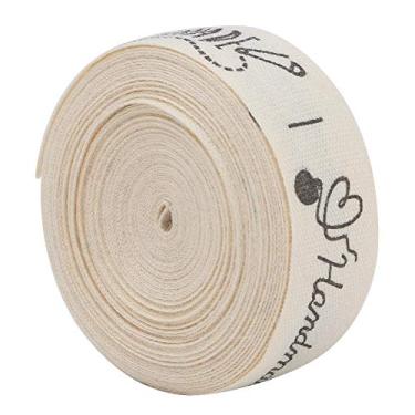Imagem de Joyzan Fita de algodão para presente, fontes naturais feitas à mão, fita de sarja, faça você mesmo, etiqueta de roupas, costura, bordada, suprimentos, artesanato, flor, laço de cabelo, decoração de
