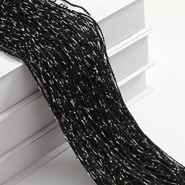 Imagem de 1x2m Brilhante Borla Prata Linha Cortina Cortina Divisor de Sala de Estar Casamento DIY Decoração de Casa, Cor 13,1x2m