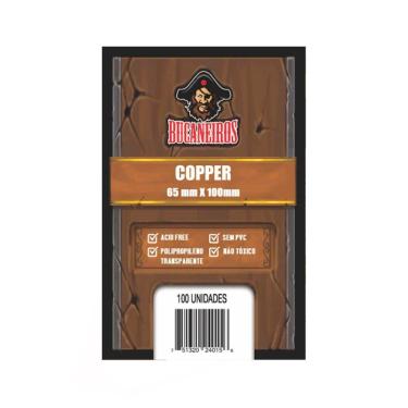 Imagem de Sleeves Copper 65 X 100mm Bucaneiros 100 unidades