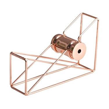 Imagem de Wemay Distribuidor de fita metálica Rose Gold Cortador de fita adesiva de mesa Material de escritório Decoração de mesa para negócios Loja comercial Supermercado Escritório Escola Presente de artesana