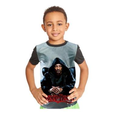 Imagem de Camiseta Infantil Snoop Dogg Rapper Full Print Ref:495 - Smoke