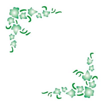 Imagem de Stencil de Acetato para Pintura OPA 10 x 10 cm - 142 Cantoneira Hera
