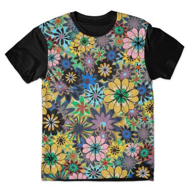 Imagem de Camiseta As Braba Masculina Flores Full Print