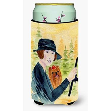 Imagem de Caroline's Treasures SS8550TBC Lady Driving with her Yorkie Tall Boy Bebidas Isolador Isolador de Bebidas Hugger, Tall Boy, Multicolorido