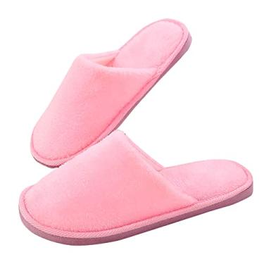Imagem de Pantufas femininas aconchegantes para ambientes internos e externos chinelos macios para casa com sola de EVA e espuma viscoelástica chinelos femininos sem cadarço