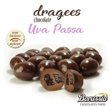Imagem de Confeito De Uva Passa Com Chocolate Sem Adição De Açúcar / Sem Lactose