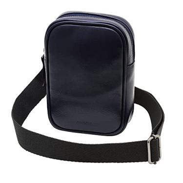 Imagem de Bolsa Masculina Shoulder Bag De Couro Bovino Legítimo Couro50 Araçá (Marinho)