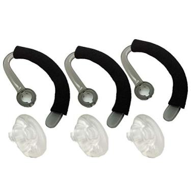 Imagem de Brincos de substituição premium com pontas de orelha + gancho de orelha + reservatório de espuma + kit de encaixe de almofadas de ouvido para Plantronics CS540 Savi W440 W740 W745 WH500 brincos de gancho de orelha de orelha, Mixed S/M/L