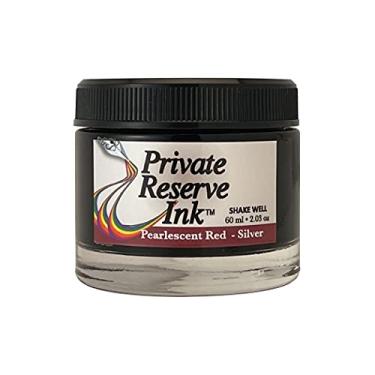 Imagem de Tinta de reserva privada perolada – frasco de tinta de 60 ml para caneta-tinteiro (vermelho/prata) (PR17047)
