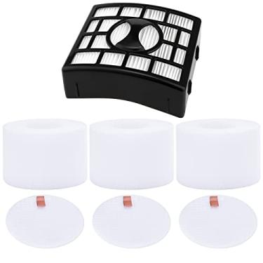 Imagem de Pacote com 3 filtros para Shark Rotator Powered Lift-Away Speed&DuoClean Aspirador NV680, NV681, NV682, NV683, NV800, NV800W, NV801, NV803, UV810 Substitui peças # XHF680 e XFF680 da Artraise