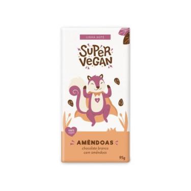 Imagem de Chocolate Branco Com Amêndoas Vegano Super Vegan 95G