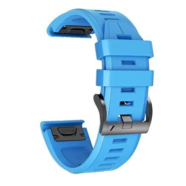 Imagem de HAZELS 22 26MM Pulseira de relógio para Garmin Fenix 7X 7 5 5X 3HR 6X 6 Pro 935 Smart Watch Liberação Rápida Silicone Easyfit Pulseira Correa (Cor: 5, Tamanho: 26mm Fenix 6X 6XPro)