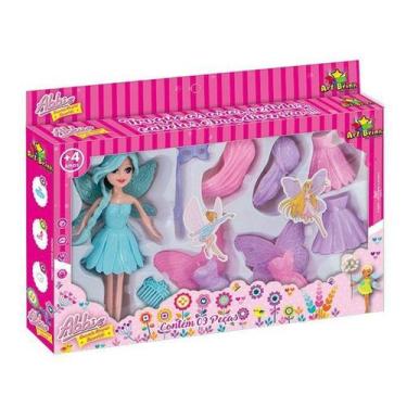 Boneca Barbie Roupa Amarela Conto de Fadas Um Toque de Mágica