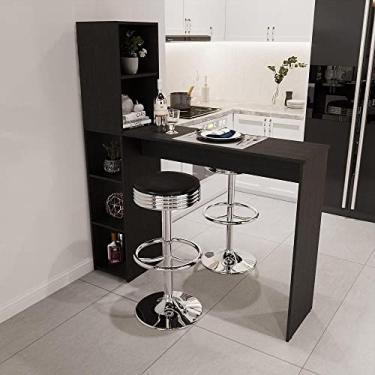 Imagem de Bancada Gourmet 5 Nichos Ville drd Móveis Preto Perfect Touch