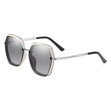 Imagem de Óculos de Sol Feminino Cat Eye Banned 1976 Gradiente com Proteção Uv400 Polarizados (C3)