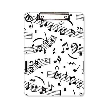 Imagem de Bloco de notas e barras musicais, pasta, bloco de notas A4