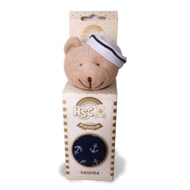 Imagem de Naninha Hsc Plush Algodão Urso Boina  (Marinheiro)