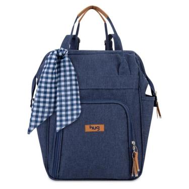 Imagem de Mochila de Maternidade Hug Multifuncional Mescla Azul 