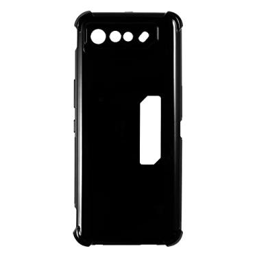 Imagem de Shantime Capa para Asus ROG Phone 7 Ultimate, capa traseira de TPU macio à prova de choque de silicone anti-impressões digitais capa protetora de corpo inteiro para Asus ROG Phone 7 Pro (16,78 polegadas) (preto)