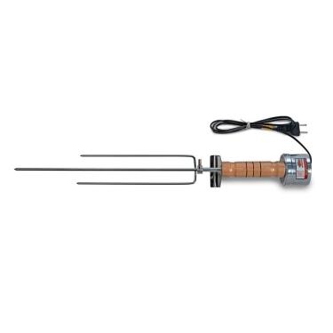Imagem de 3 Espetos Giratórios Flex Tridente Churrasco Reguláveis 127V Elétricos