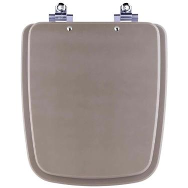 Imagem de Tampa De Vaso Sanitario Com Amortecedor Boss Gris Cinza Fosco Para Bacia Incepa