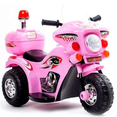 Moto Eletrica Infantil Triciclo Bandeirante Banmoto 6V Rosa - Maçã