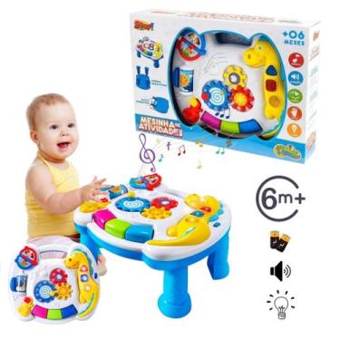 Imagem de Mesa Didática Infantil Luz Som Com Atividades Bebê Mesinha - Zoop Toys