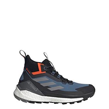 Imagem de adidas Tênis de caminhada masculino Terrex Free Hiker Gore-TEX 2.0, Wonder Steel/Cinza Três/Impact Orang, 45