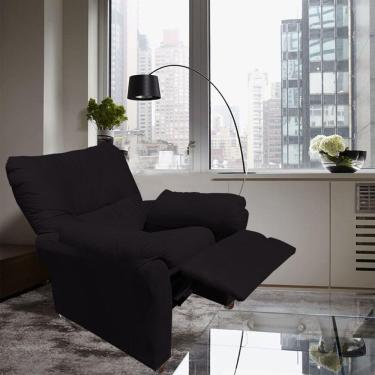 Imagem de Poltrona Reclinável Manu Extensão De Cílios ou Amamentação Quarto Sala Estética Escritorio Preto