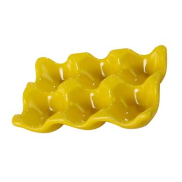 Imagem de Hemobllo Bandeja De Ovos 1 Peça Acessórios De Cozinha Geladeira Armazenamento De Ovos Suporte De Copo Bandeja Vermelha Geladeira Caixas De Ovos Reutilizáveis Bancada Bandeja De