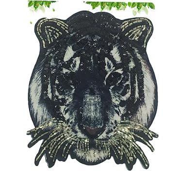 Imagem de Tofficu calico tecido de estampagem roupas DIY patch de roupas decoração para roupas remendo de roupas tigre remendo da etiqueta bolsas de tigre Roupas Femininas Acessórios 3d
