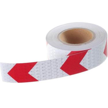 Imagem de Faixa Seta Refletiva 25 Metros Segurança Sinalizaçao Estrada Caminhao Bicicleta Automotivo Transito