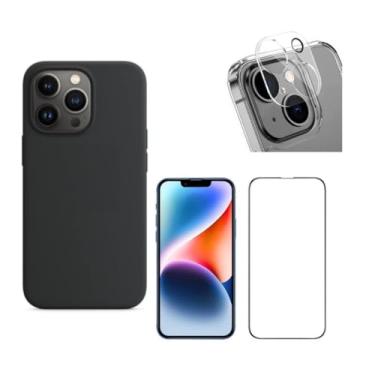 Imagem de Kit Capa Anti Impacto Aveludada + Película 3D + Pel Câmera Compatível iPhone 11 12 13 Pro Max 14 (iPhone 14)