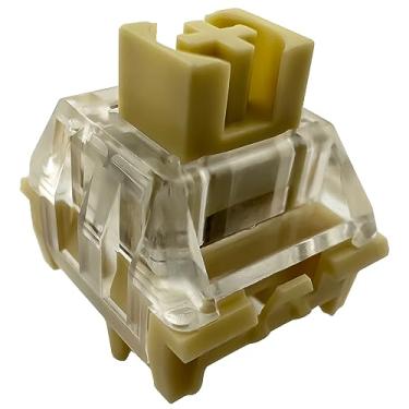 Imagem de Zjmehty Interruptores Kailh Midnight PRO para teclado mecânico de jogos, interruptores táteis/silenciosos de 5 pinos/40 gf (tátil meia-noite, 90 peças)