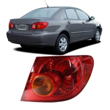 Imagem de Silscvtt Substituição para Toyota Corolla 2003-2008 Lâmpada traseira de luz traseira do lado direito do passageiro externo 8155002290 TO2801154