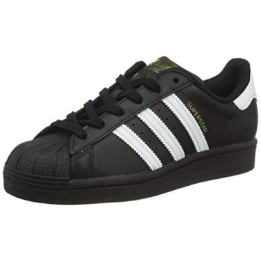 Imagem de adidas Unisex Kids’ Superstar J Sneaker, Core Black/FTWR White/Core Black, 4.5 UK