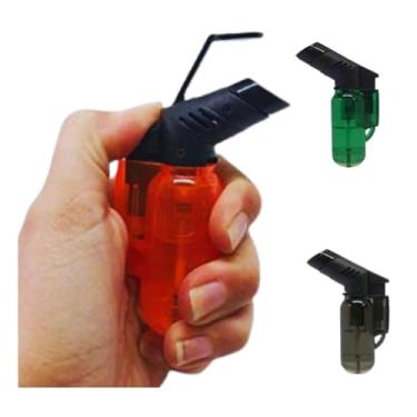 Imagem de Kit 2 Isqueiro Mini Maçarico A Gas Recarregável Chama Regulável | Arte Plast