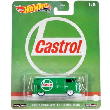 Imagem de Hot Wheels Pop Culture Castrol Volkswagen T1 Panel Bus 1/5 Diecast Car