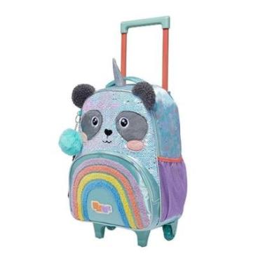 Imagem de Mochilete Escolar Infantil Pacific Pack Me Sweet Panda Verde-Feminino