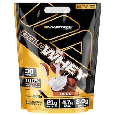 Imagem de Gold Whey Refil 900g Sabor: Coco - Adaptogen Science | Whey Protein Concentrado