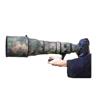 Imagem de CHASING BIRDS Revestimento de lente impermeável camuflado para Nikon AF-S 800 mm F5.6 E FL ED VR capa protetora de lente à prova de chuva (camuflagem de folha verde, com TC de 1,4 X (TC-14E III))